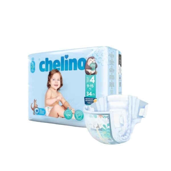 Pañal infantil Chelino Talla 4 (9-15kg) 34uds